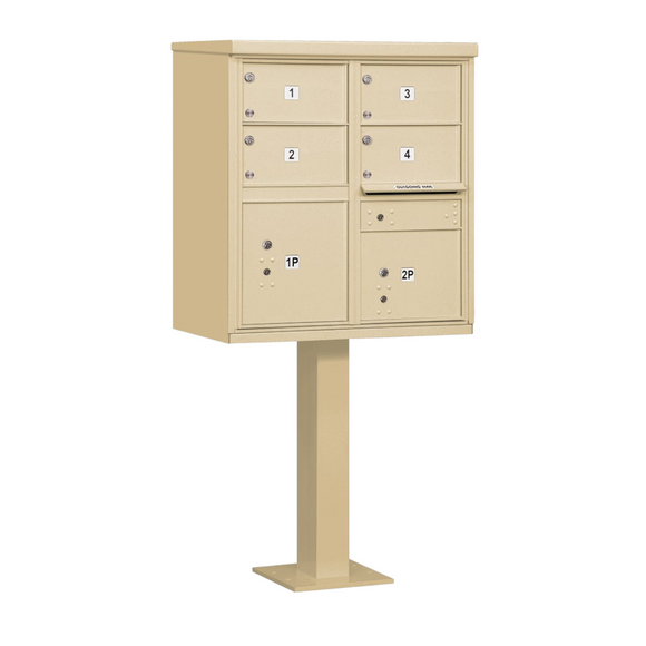 4 Tenant Cluster Box - 2 Parcel Locker