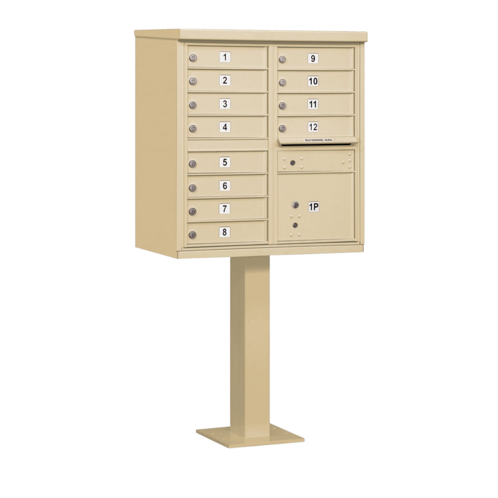 12 Tenant Cluster Box - 1 Parcel Locker – The Mailbox Pros