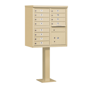 12 Tenant Cluster Box - 1 Parcel Locker