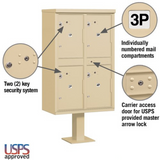 4 Unit Parcel Locker