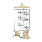 13 Tenant Cluster Box - 1 Parcel Locker
