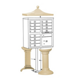 12 Tenant Cluster Box - 1 Parcel Locker