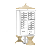 16 Tenant Cluster Box - 2 Parcel Lockers