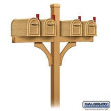 Salsbury Deluxe Quad Mailbox Package