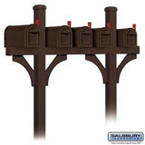Salsbury Deluxe Quint Mailbox Package